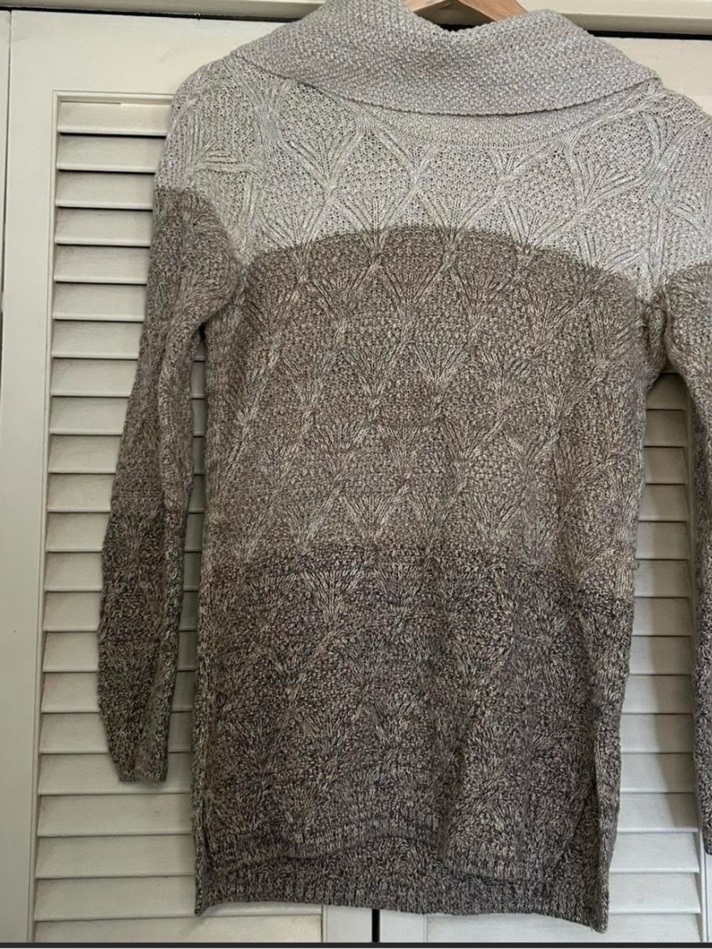 JEANNE PIERRE Neutral Beige Knit Cardigan